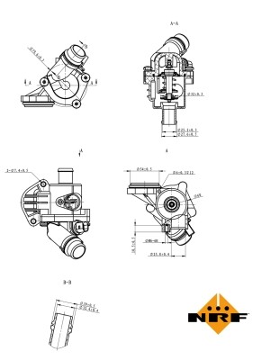 Thermostat coolant for audi - thermostat,,