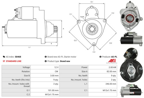 For s0468 starter - s0468,