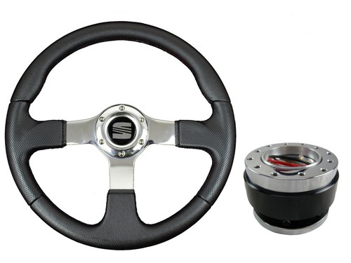 Chrome sports steering - chrome,